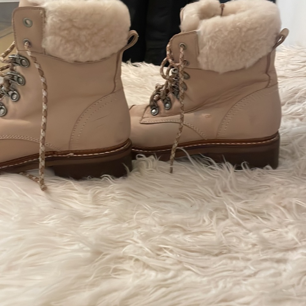 Frye Women's Tan Lace-Up Boots - Picture 2 of 4